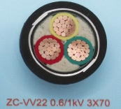 ZC-VV22 0.6/1kV 3X70