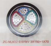 ZC-VLV22 0.6/1kV 3X150+1X70